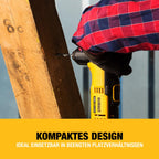 DEWALT 18 Volt Akku-Winkelbohrmaschine (2-Gang Getriebe, elektronische Drehzahlregulierung, Motorbremse, großer Paddelschalter, LED-Leuchte, max. Drehmoment 33 Nm, ohne Akku & Ladegerät), DCD740N-XJ