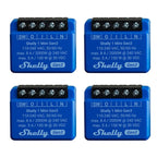 Shelly 1 Mini Gen 3 | 4er Pack | WiFi & Bluetooth Smart Switch Relais 1 Kanal 8A | Hausautomation | Kompatibel mit Alexa und Google Home | iOS-Android-App | Kein Hub erforderlich | Trockene Kontakte