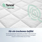 Julius Zöllner Babymatratze Dr. Lübbe Air Premium, TÜV zertifiziert, Standard 100 by OEKO-TEX, 70x140 cm (1er Pack), Weiß