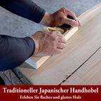 SUIZAN Kanna Japanischer Handhobel 60mm - Professionelle Holzhobel Blockhobel Holzbearbeitungswerkzeuge
