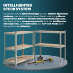 Monzana® 2X Schwerlastregal 160x90x40cm 1400kg 4 MDF-Platten Regal Lagerregal Kellerregal Steckregal Werkstattregal