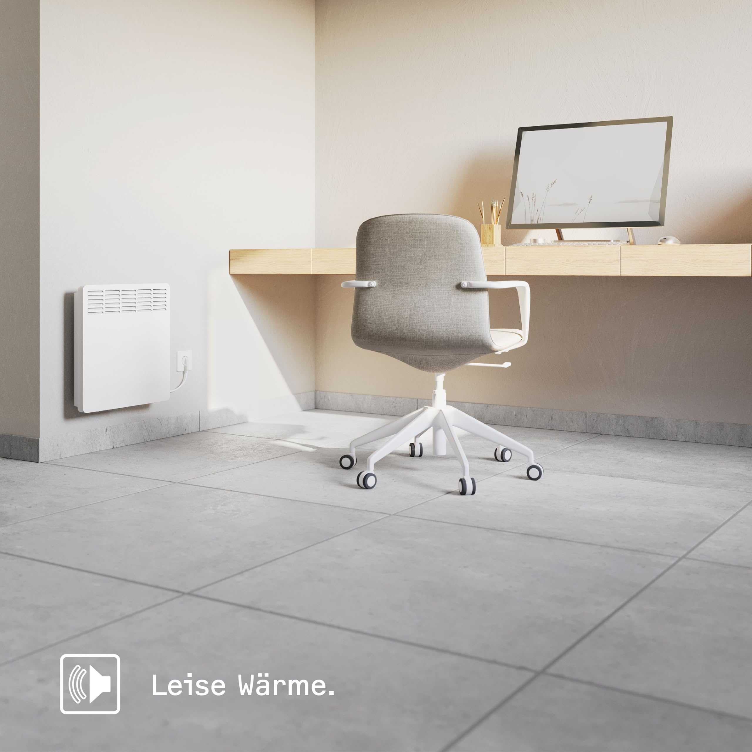 STIEBEL ELTRON Wandkonvektor CNS 150 Trend, 1,5 kW für ca. 20 m², TÜV geprüft, LC-Display, Wochentimer, Elektroheizung energiesparend, Wandmontage, mit Stecker, 236527