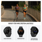 Garmin Forerunner 165 43mm - Lauf-Smartwatch, 1,2" AMOLED Touchscreen, bis zu 11 Tage Akkulaufzeit, 25+ Sport-Apps, Trainingsempfehlungen, Gesundheitsdaten, smarten Funktionen