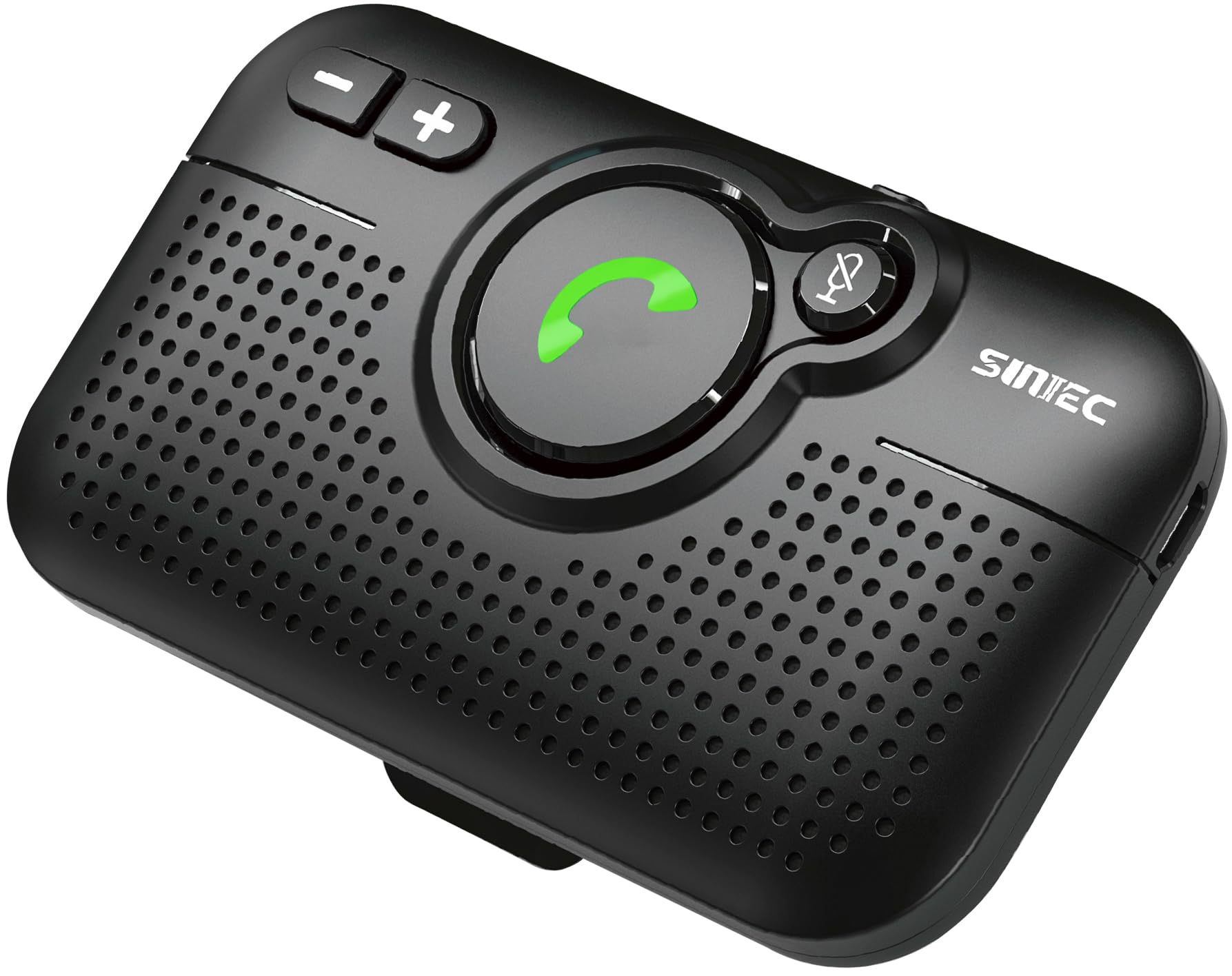 Bluetooth Freisprecheinrichtung für Auto mit Clip, 3W Lautsprecher Freisprechanlage integriertes Mikrofon Automatische Wiederverbindung Siri und G-oogle Assistant Kompatibilität Dual-Telefon Support