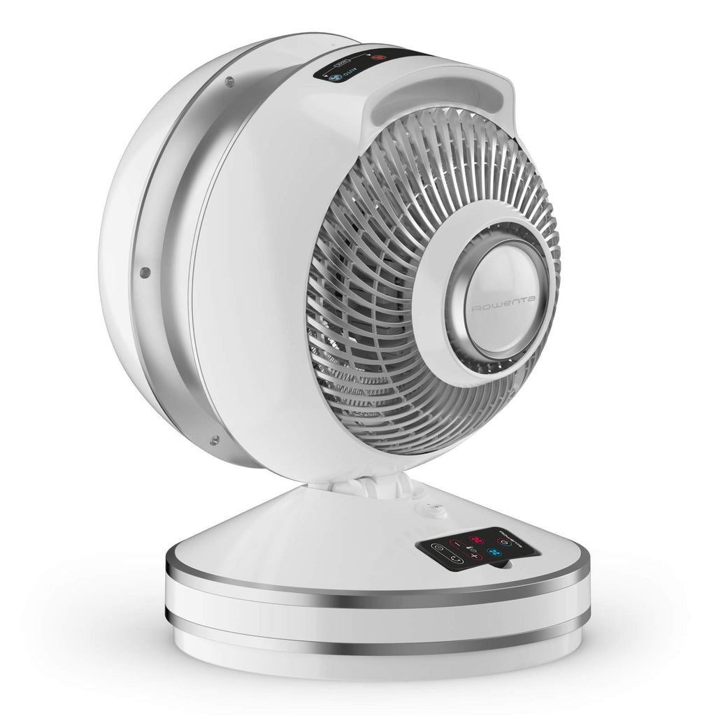 Rowenta HQ7152 Air Force Intense 2-in-1 Ventilator und Heizlüfter in einem Gerät | 2600 Watt, Eco-Heizmodus, inkl. Fernbedienung, sehr kompakt | weiß, 43/32/32 cm