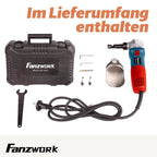 FANZWORK Knabber Blechknabber Knabber Nibbler Blechschere Blechnibbler 600W (mit Koffer und 2 x Stempeln)