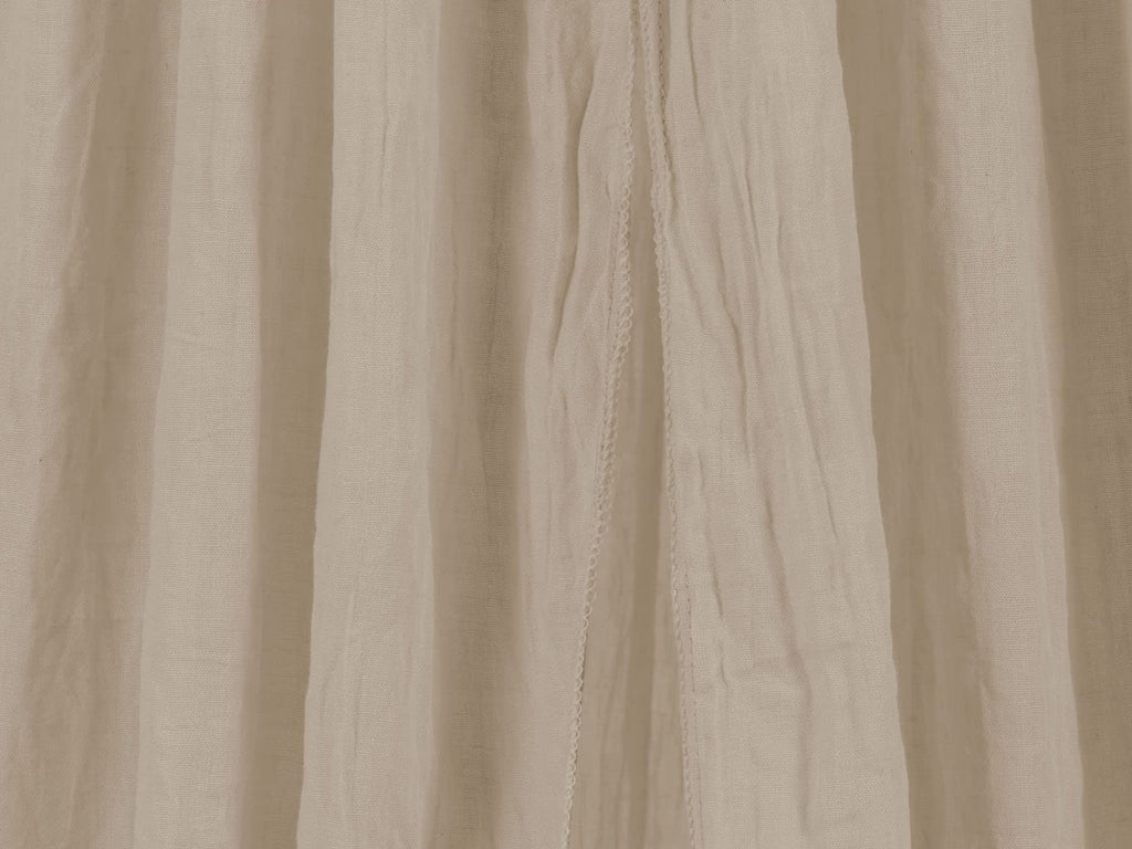 Jollein Baldachin Vintage Nougat - Höhe 245 cm - Betthimmel Babybett Kinderzimmer - Beige