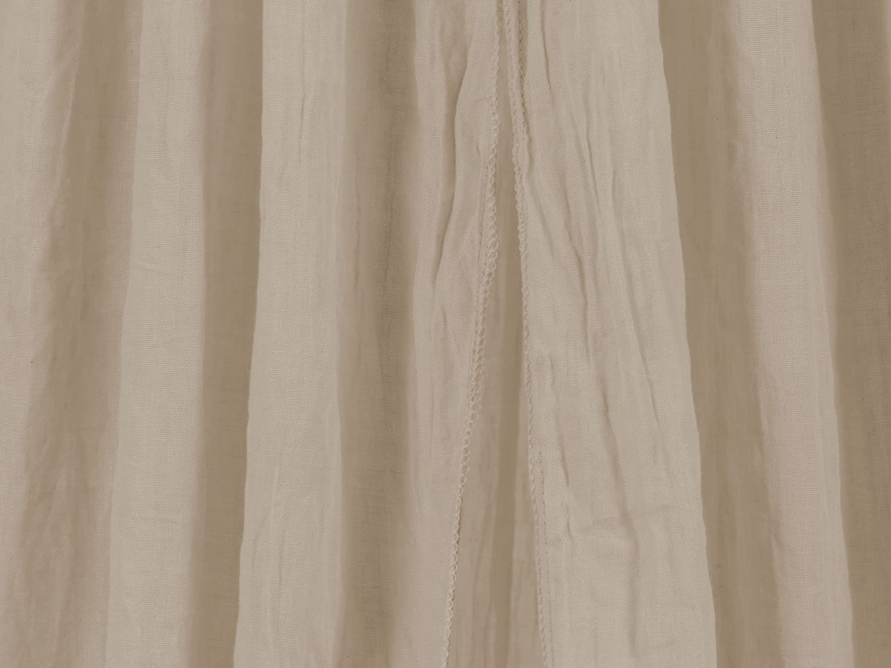 Jollein Baldachin Vintage Nougat - Höhe 245 cm - Betthimmel Babybett Kinderzimmer - Beige