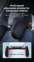 ZOKOE nackenkissen kinder kopfstütze auto kinder Schnelle Montage und Demontage in 1 Minute Atmungsaktiv und weich Stützt Kopf und Nacken Travel Sleep Seitenkissen für Erwachsene (Schwarz)