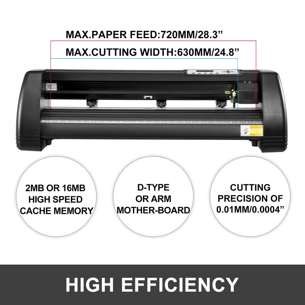VEVOR 28 Inch Vinyl Schneideplotter Vinyl Cutter Plotter 720 mm Slogan Cutting Plotter Desktop Machine mit der Software