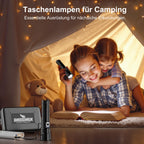 Shadowhawk Taschenlampe Led 500000 Lumen, Extrem Hell Taschenlampe USB Aufladbar Taktische Taschenlampen Mit holster XHP70.2, IP67 Wasserdicht 5 Lichtmodi für Camping Wandern Notfälle