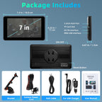 7 Zoll Android Auto Display & Carplay Display, Wireless Car Play Android mit 1080P HD Rückfahrkamera IPS Touch Screen Bluetooth AUX FM Mirror Link Siri, GPS Navigation