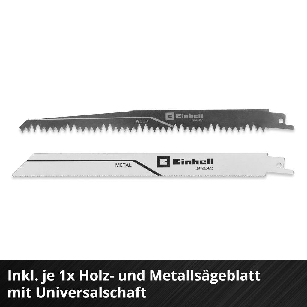 Einhell Professional Akku-Universalsäge TP-AP 18/32 Li BL - Solo Power X-Change (18 V, Brushless, 32 mm Hubhöhe, 300 mm Schnitttiefe in Holz, inkl. 2x Sägeblatt, ohne Akku)