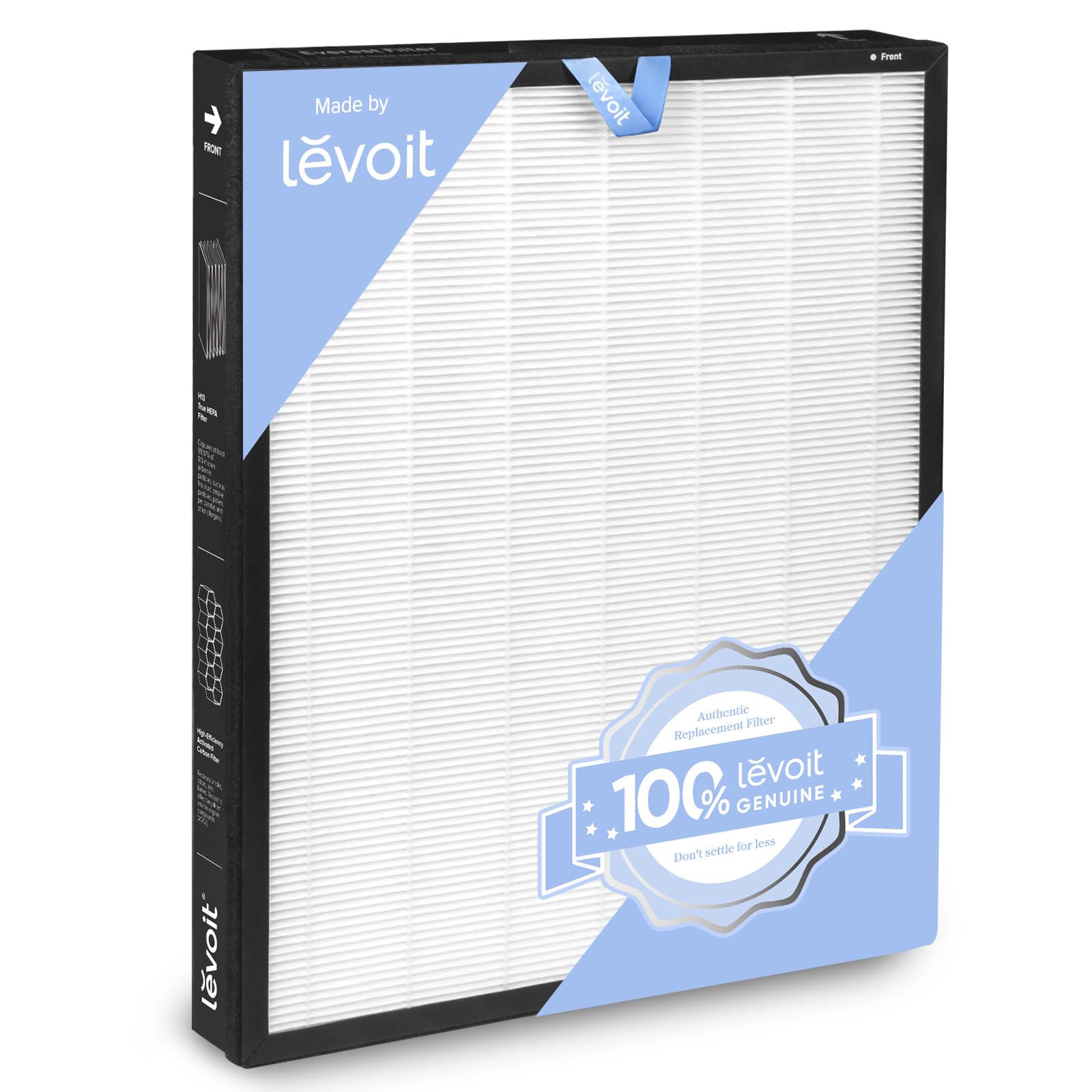 LEVOIT Vital 100S Originaler Ersatzfilter, hocheffizienter Aktivkohlefilter und Vorfilter, HEPA Filter, gegen 99,97 Prozent von Schimmel Staub Pollen Allergene für Allergiker Raucher
