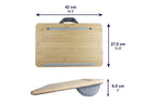 PEPE Mobility - Laptop Ständer Bett Holz, Laptopkissen Knietablett 17 Zoll, Unterlage Schoß Kissen Bambus, Kissentablett Sofa
