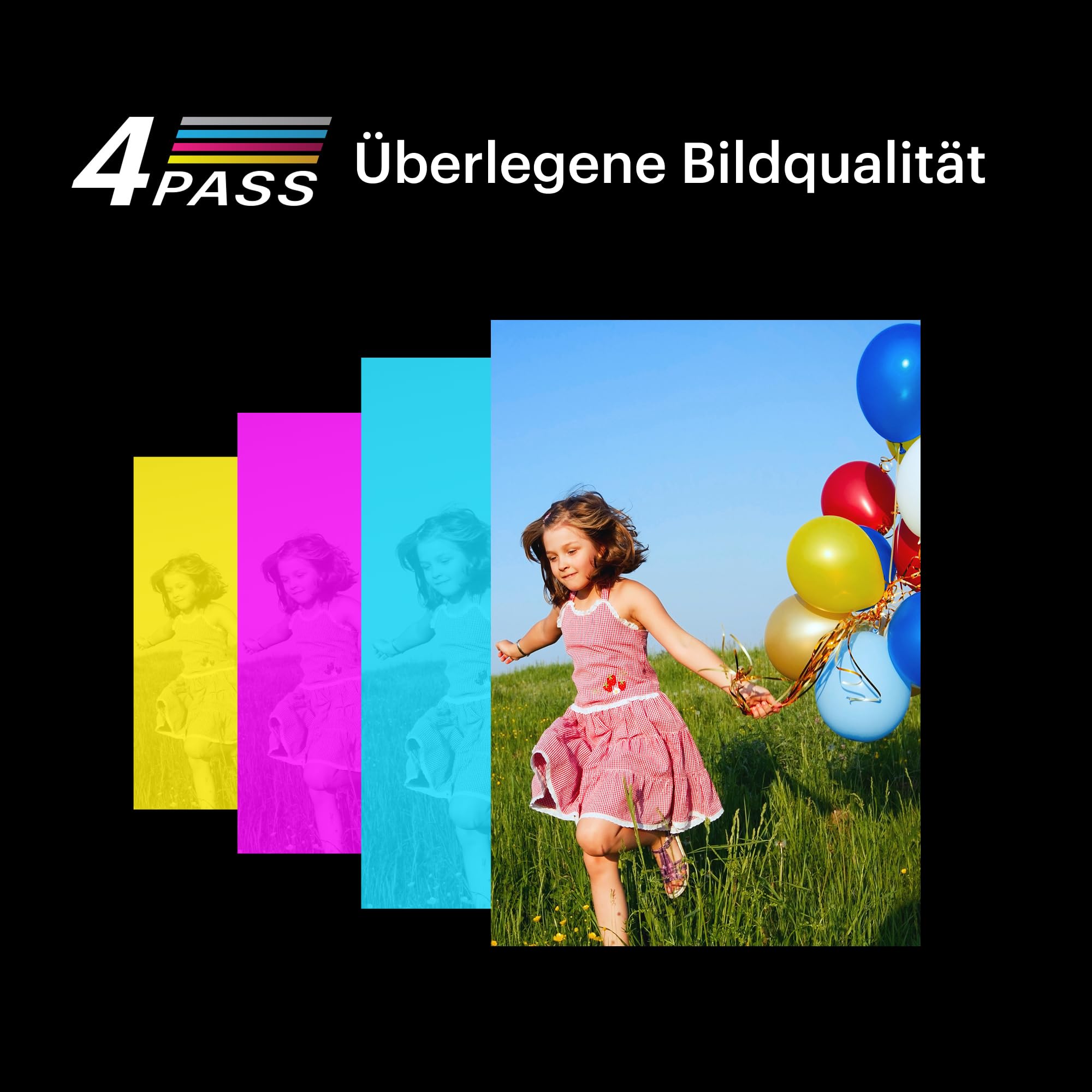 KODAK Dock Plus 4PASS Mobiler Fotodrucker (10x15cm) + 10 Blatts