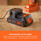 BLACK+DECKER 18V, 2.0AH, Lithium-Ionen-Akku, kompatibel mit Allen 18V BLACK+DECKER Produkten, BL2018-XJ
