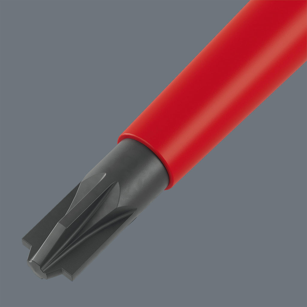Wera 160 iSS/7 Schraubendrehersatz Kraftform Plus Serie 100. Mit reduziertem Klingen- und Griffdurchmesser, 7-teilig, 05135961001
