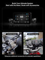 CHIGEE AIO-6 LTE 4G Motorcycle GPS Navigation with 6 inch Display, Motorcycle Carplay Android Auto, Real-time alerts, Electronic Fence,IP9X Waterproof