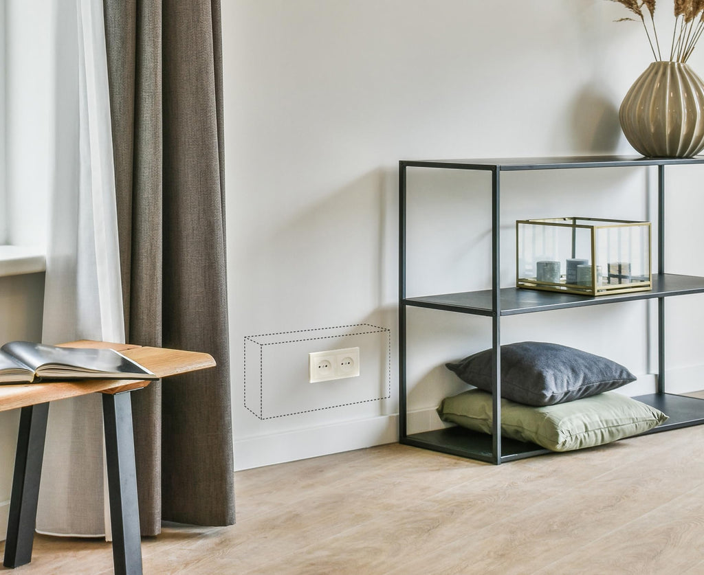 ARREGUI Socket Steckdosensafe | Versteckter Steckdosen Tresor | Unauffälliges Geheimfach für Geld und Wertsachen | Geldversteck in der Wand | Sicheres Geheimversteck für Zuhause | 20x40x13 cm |9 L
