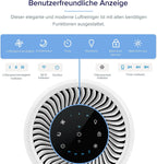 LEVOIT Luftreiniger 3-in-1 HEPA Filter, Luftfilter gegen Schimmel, Staub, Pollen & Gerüche, Air Purifier für Schlafzimmer, App Steuerung & Timer, Schlafmodus & Nachtlicht, Mattweiß