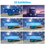 Hodozzy Rückfahrkamera Auto mit 8 Zoll LCD Monitor, AHD 1080P 2*Kameras IP69 Wasserdicht Super Nachtsicht, Rückfahrkamera Kabel 12V-24V für Wohnmobil/LKW/Anhänger/Bus/Vans, mit 15m+5m Kabel