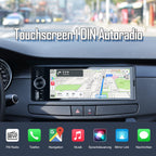 1 DIN Autoradio mit Wireless CarPlay & Android Auto, 6,36 Zoll Auto Radio mit Bildschirm, Rückfahrkamera, FM, Bluetooth, Freisprecheinrichtung, Aux-Eingang, Lenkradsteuerung, Equalizer, Mirror Link