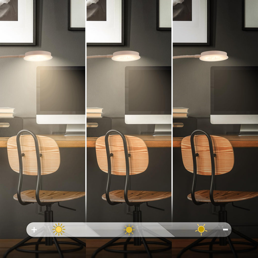 BRILONER - Stehlampe mit Touch, dimmbar, schwenkbar, Memoryfunktion, Leselampe, Wohnzimmerlampe, Schlafzimmer Deko, Deckenfluter, Standleuchte, Stehleuchte, 125,5 x 21 x 45 cm, Beige