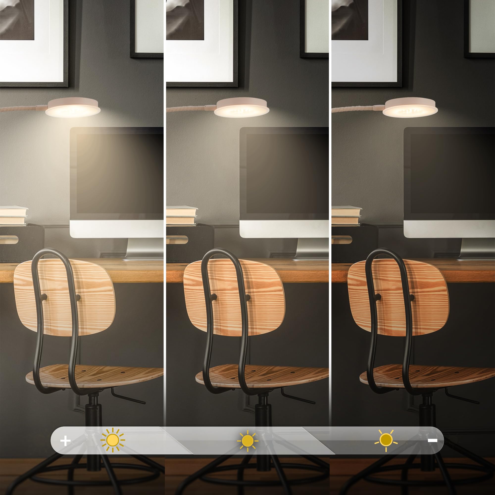 BRILONER - Stehlampe mit Touch, dimmbar, schwenkbar, Memoryfunktion, Leselampe, Wohnzimmerlampe, Schlafzimmer Deko, Deckenfluter, Standleuchte, Stehleuchte, 125,5 x 21 x 45 cm, Beige
