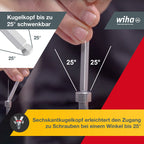 Wiha Stiftschlüssel Set mit ProStar Halter (35480) 10tlg. I Innensechskant Satz Kugelkopf I Innensechskantschlüssel klein 1,5/ 2/ 2,5/ 3/ 4/ 5/ 6/ 8/ 10