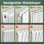 ecoCalm Heizkörper Ventilator Duo Set mit 10 Verbesserten Lüfter, Intelligenter Heizkörperverstärker Erhöhen die Effizienz der Heizung und Sparen Energie