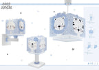 Dalber kinderlampe Pendelleuchte Hängelampe Baby Jungle Tiere Dschungeltiere, Kunststoff, Blau