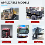 Hodozzy Rückfahrkamera Set AHD mit 7 Zoll LCD Monitor & Kamera Nachtsicht IP69 Wasserdicht für LKW, Anhänger, Bus, PKW, Wohnmobile, Vans (12V-24V), mit 15m Kabel