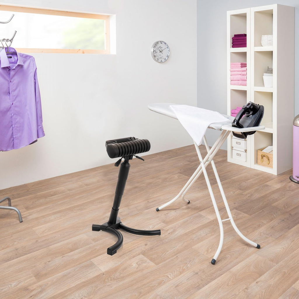 hjh OFFICE 830025 Stehhilfe TOP Work 33 Hartschaum/Metall bequemer Arbeitsstuhl, Stehhocker ergonomisch, höhenverstellbar