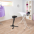 hjh OFFICE 830025 Stehhilfe TOP Work 33 Hartschaum/Metall bequemer Arbeitsstuhl, Stehhocker ergonomisch, höhenverstellbar