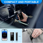 Milduall Alkoholtester Polizeigenau, Professioneller Alkoholmessgerät mit digitaler LCD-Anzeige Promillemessgerät Atemalkoholtester mit 10 Mundstücken, Gradgenauigkeit für Outdoor Patry