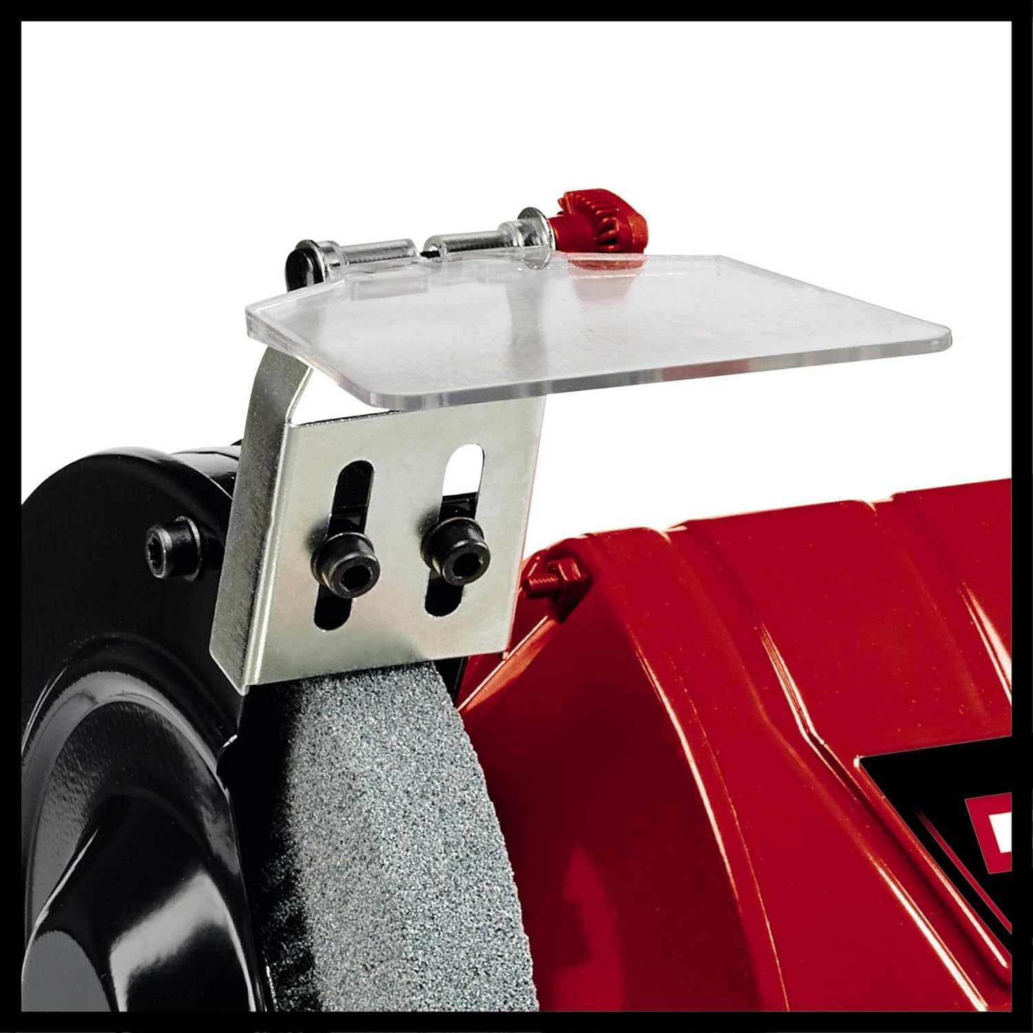 Einhell Stand-Bandschleifer TC-US 350 (350 Watt, Schleifband-/Schleifscheibenfunktion, Schutzhaube, Funkenschutzglas, inkl. Grobschleifscheibe + Schleifband) Kabelgebunden