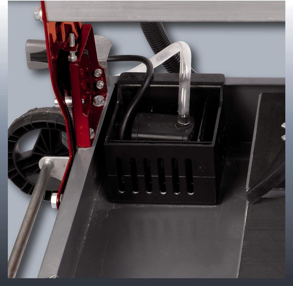 Einhell 4301220 radial-Fliesenschneidmaschine TE-TC 920 Ul (Lange Schnittlängen, Laser als Optische Schnitthilfe, schwenkbares Sägeblatt, höhenverstellbar), 900 W, 240 V