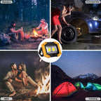30W LED Akku Strahler Baustrahler Wiederaufladbare Superhell 2000 Lumen Arbeitsleuchte Wasserdichtes COB Arbeitsleuchte USB Campinglampe für Garage Outdoor Camping Angeln Notfall Baustellen, 2 Stück