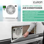 EUROM Split Klimaanlage AC2401 für Wohnwagen, Wohnmobil, Camping, Boot, Bus, Camper, Caravan, Mobilheim | Mobiles Klimagerät mit 2400 BTU | Verbessertes Modell dem legendären Klima AC2400