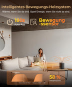 PNTCK Heizlüfter Energiesparend mit Fernbedienung, 2000W Heizung Elektrisch Klein, PTC Keramik Heizlüfter Leise mit 12h Timer, 3 Modus, Überhitzungs-Kippschutz, Elektroheizung für Räume Schlafzimmer