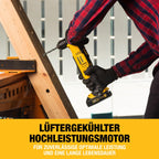 DEWALT 18 Volt Akku-Winkelbohrmaschine (2-Gang Getriebe, elektronische Drehzahlregulierung, Motorbremse, großer Paddelschalter, LED-Leuchte, max. Drehmoment 33 Nm, ohne Akku & Ladegerät), DCD740N-XJ