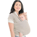 KeaBabies Babytrage Ab Geburt - Atmungsaktive Babytragetücher, Babytrage Neugeborene Ab Geburt, Babytuch Tragetuch Baby Neugeborene, Kleinkind Handfreie Baby Carrier (Stone Gray)