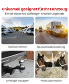 Solar Rückfahrkamera Kabellose Magnetisch: 5 Zoll HD 1080P Bildschirm 1 Min Magnetische Installation Starke Signal IP69K wasserdichte Rückfahrkameras mit Aufbewahrungstasche für Auto SUV LKW Anhänger