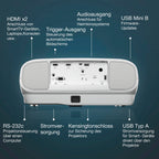 Epson EH-TW7100 4K PRO-UHD-Projektor, 3.000 Lumen, bis zu 500-Zoll Bilddiagonale (12,7 m)