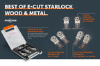 Best of E-Cut | Starlock | Wood & Metal | Zaagbladenset | 6-delig