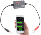 Lescars Autobatterieüberwachung: Kfz-Batterie-Wächter mit Bluetooth und App, für 12-Volt-Batterien (Batterieüberwachung Bluetooth, Batteriewächter Test, 12V Zigarettenanzünder)