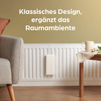 Luftbefeuchter Heizkörper aus Keramik - 4er Set mit Flexiblem Aufhängehaken - Optimale Luftfeuchtigkeit - Energiesparend - Effektive Feuchtigkeitsverteilung