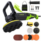 ETOOLAB Upgrade Auto Poliermaschine [2025 Verbessert] 1300W, 7 Variable Geschwindigkeit, 22 tlg, Poliermaschine Set mit 152/178mm Polierpad, für Auto Boot KFZ