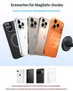 YOSH für MagSafe Autohalterung, Handyhalterung Auto mit N52 Magnet, Ultra-Stabiler Lüftung KFZ Handyhalterung, Magnetische Handyhalter fürs Auto, für iPhone 17/16/15/14/13/12 Serie, ohne Metallplatte
